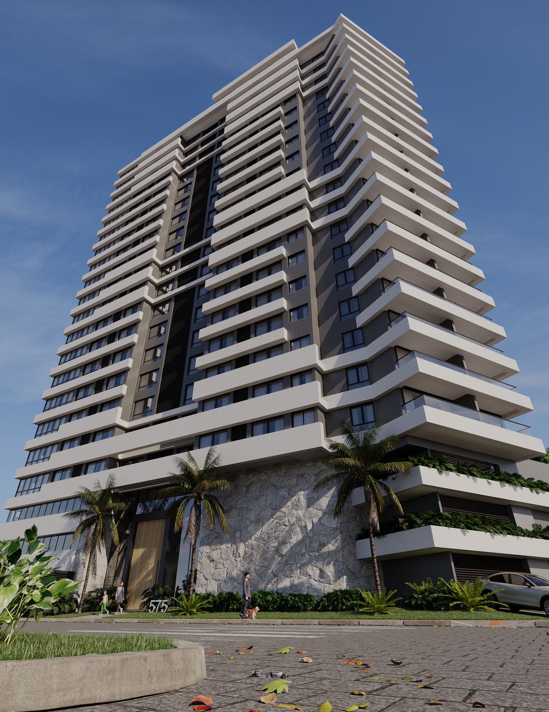 Fachada do Vernazza Residencial em Torres/RS