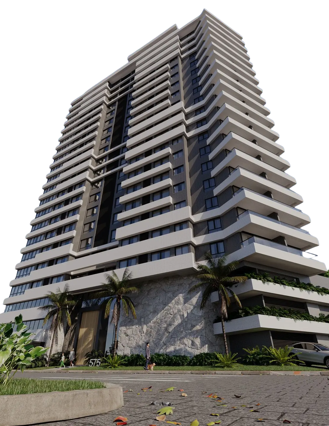 Fachada do Vernazza Residencial em Torres/RS